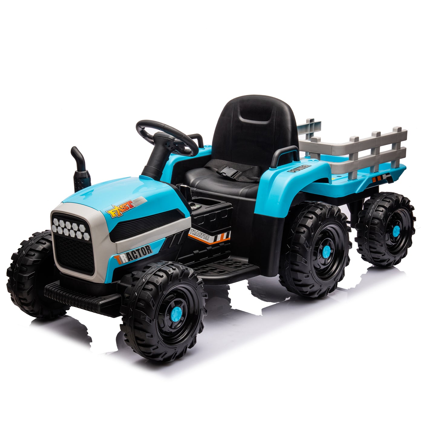 Electric Tractor Ride-On Toy with Remote Control and Luxury Features