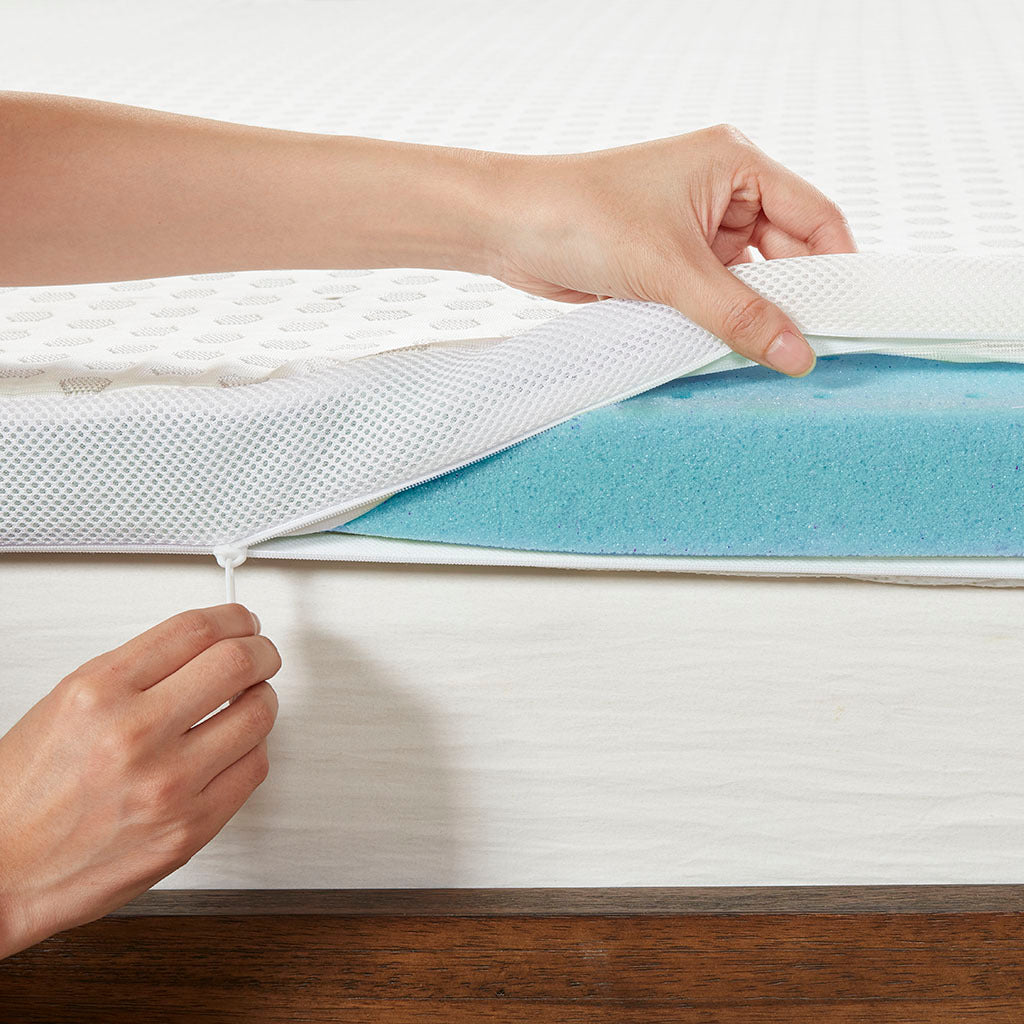 All Season Reversible Hypoallergenic Cooling Mattress Topper