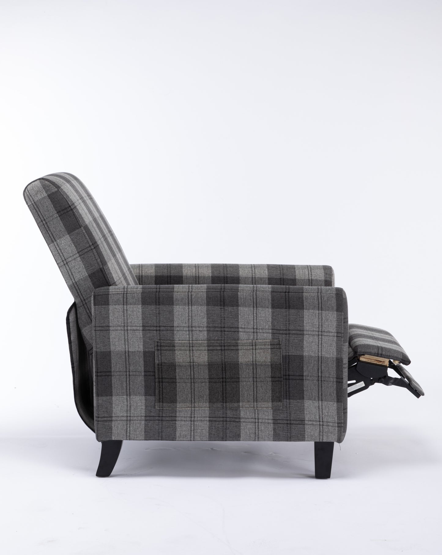 Grey recline chair,The cloth chair is convenient for home use, comfortable and the cushion is soft,Easy to adjust backrest Angle