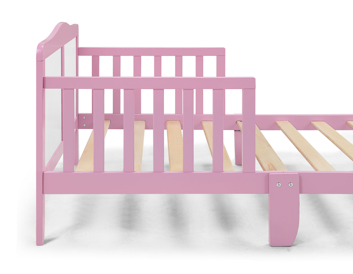 Birdie Toddler Bed Dark Pink/White