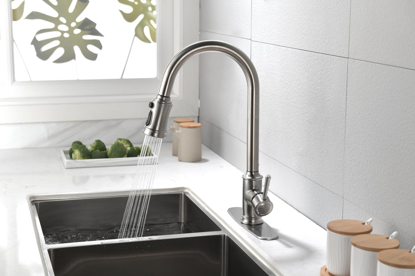 Touch Kitchen Faucet with Pull Down Sprayer