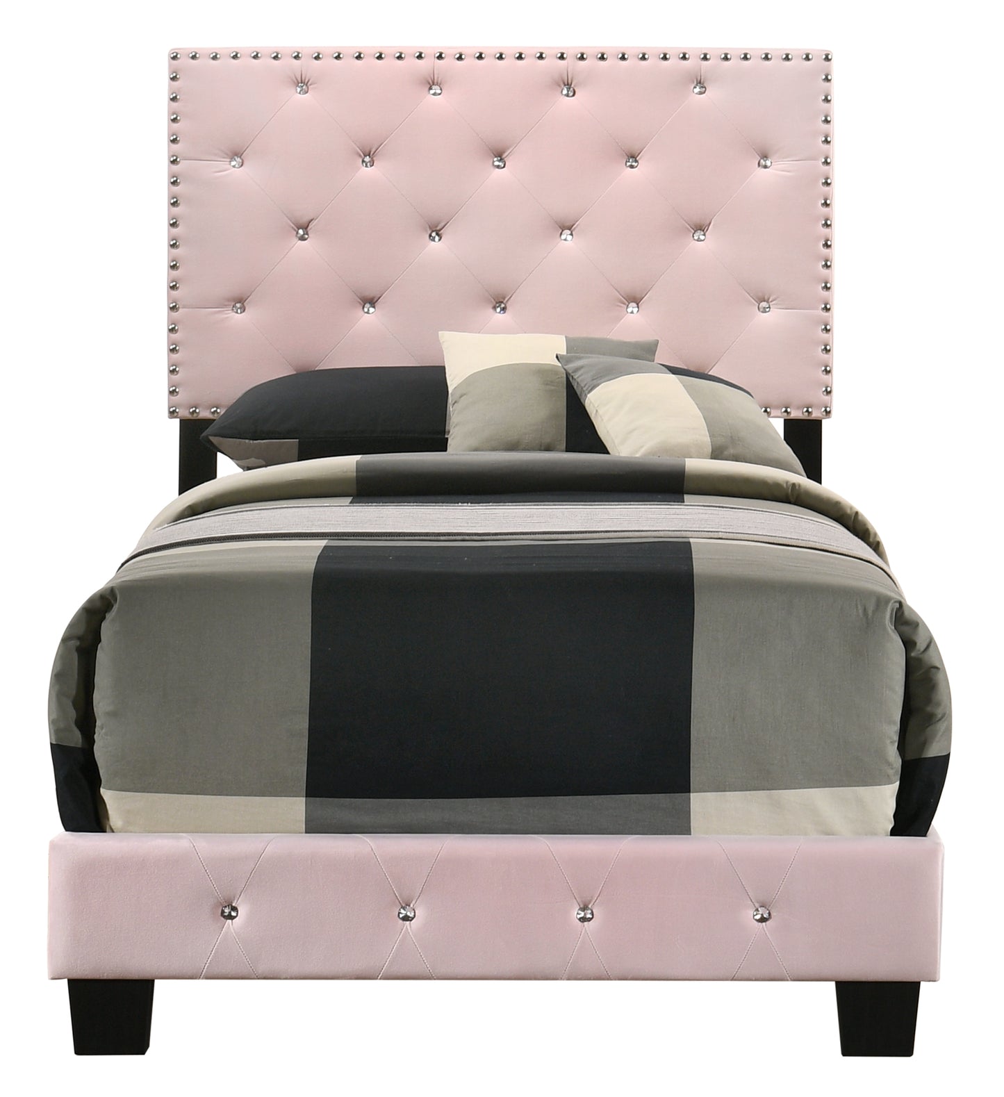 Suffolk G1406-TB-UP Twin Bed , PINK