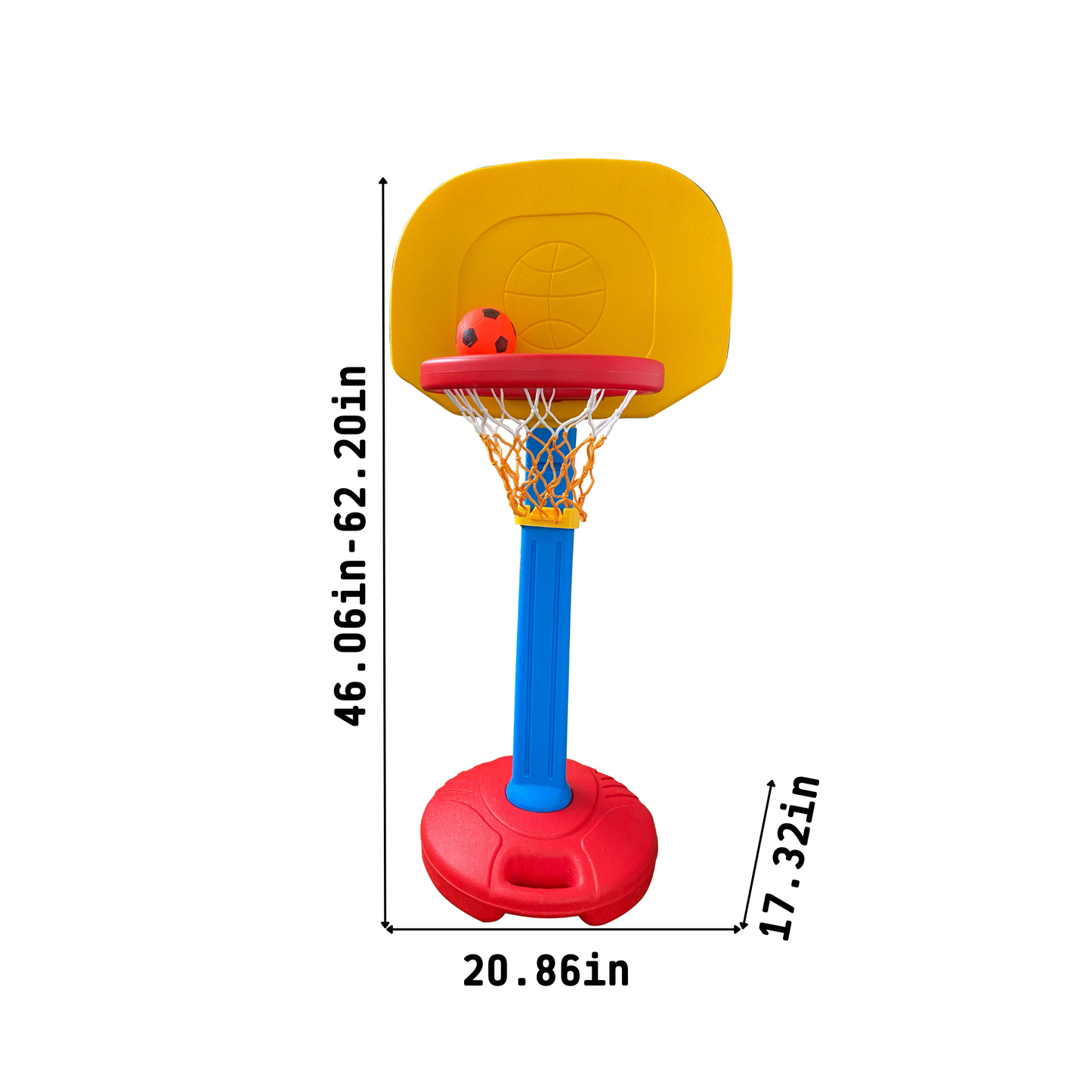 Adjustable Height Children's Basketball Hoop for Indoor and Outdoor Use