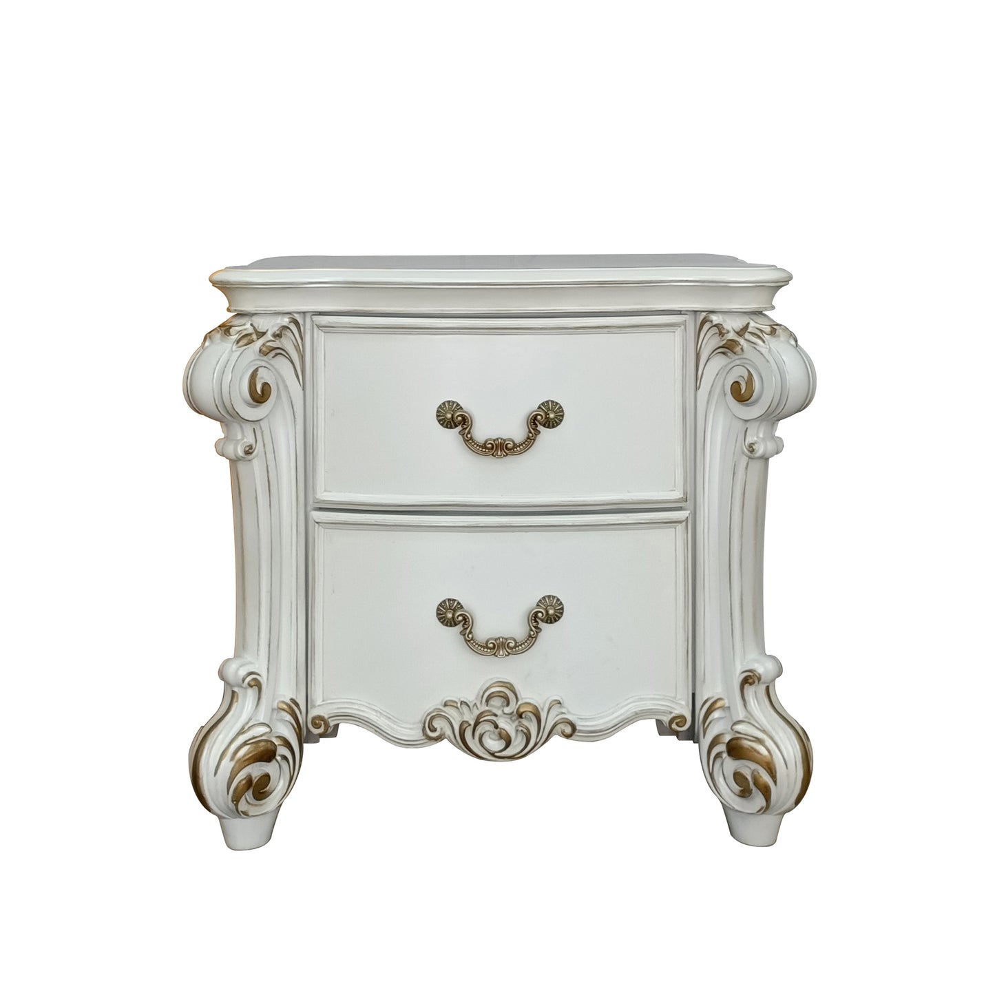 Vendom Nightstand, Antique Pearl Finish BD01340