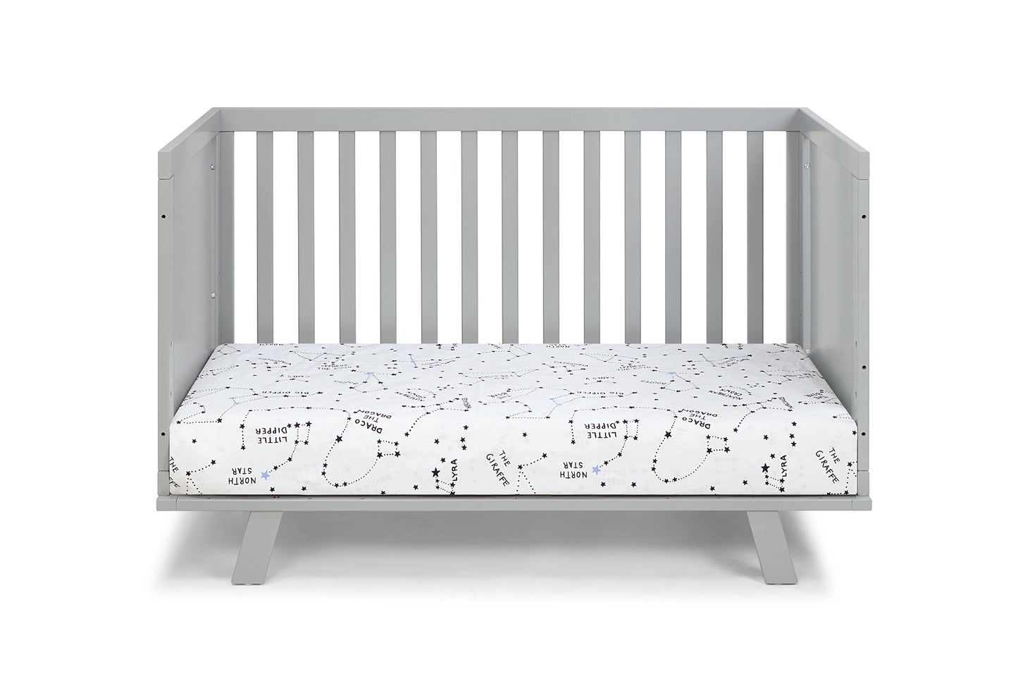 Livia 3-in-1 Convertible Island Crib Gray/Gray