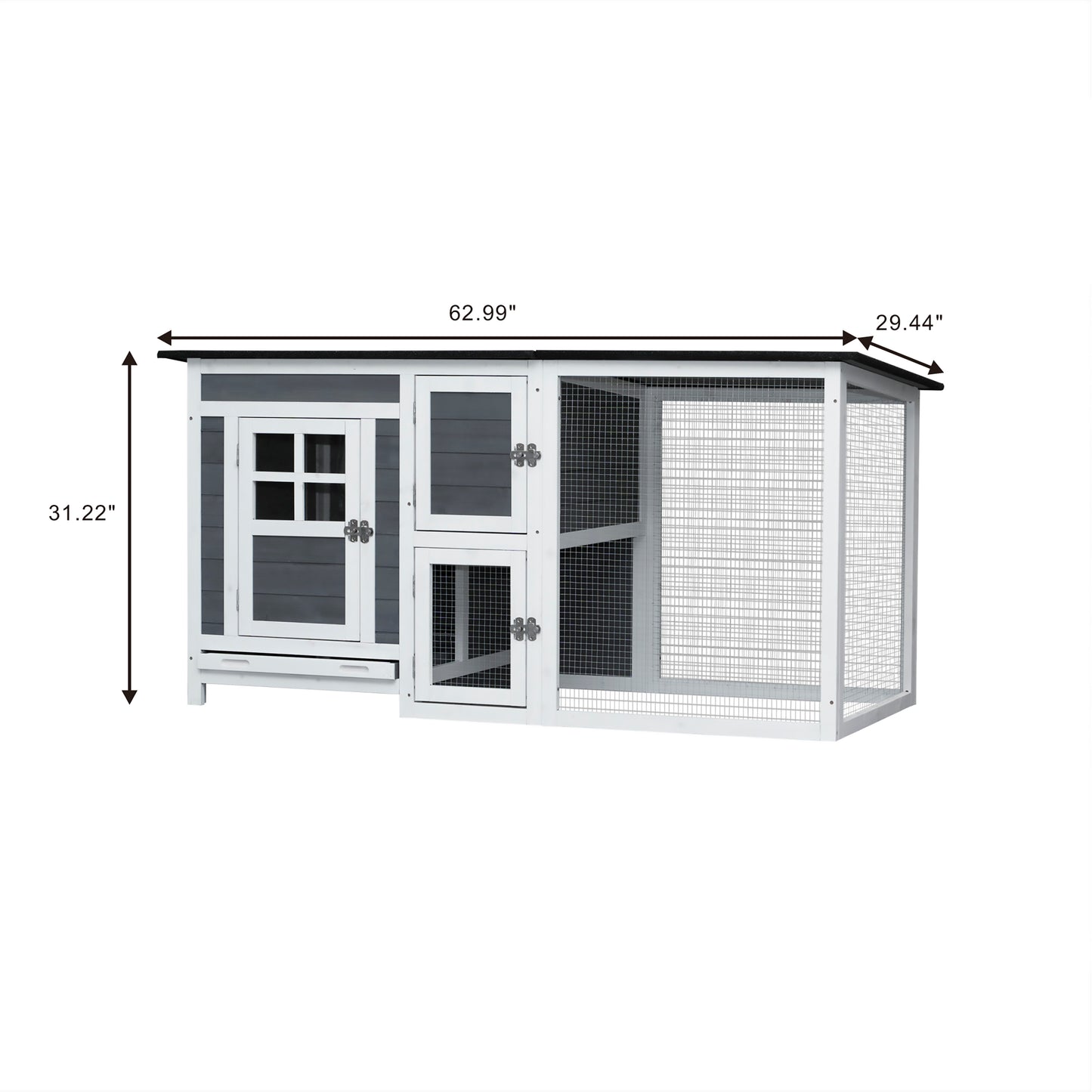 Outdoor Indoor Poultry Cage Small Animal House outdoor chicken hutch coop with running cage