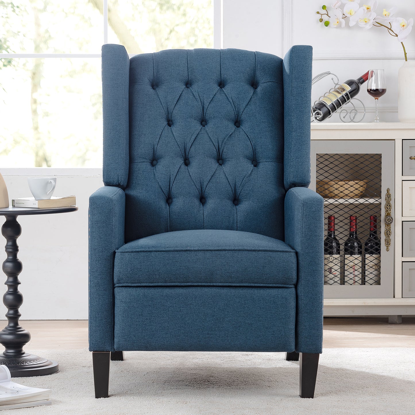 27.16 Wide Wing Chair Recliner with Adjustable Manual Support