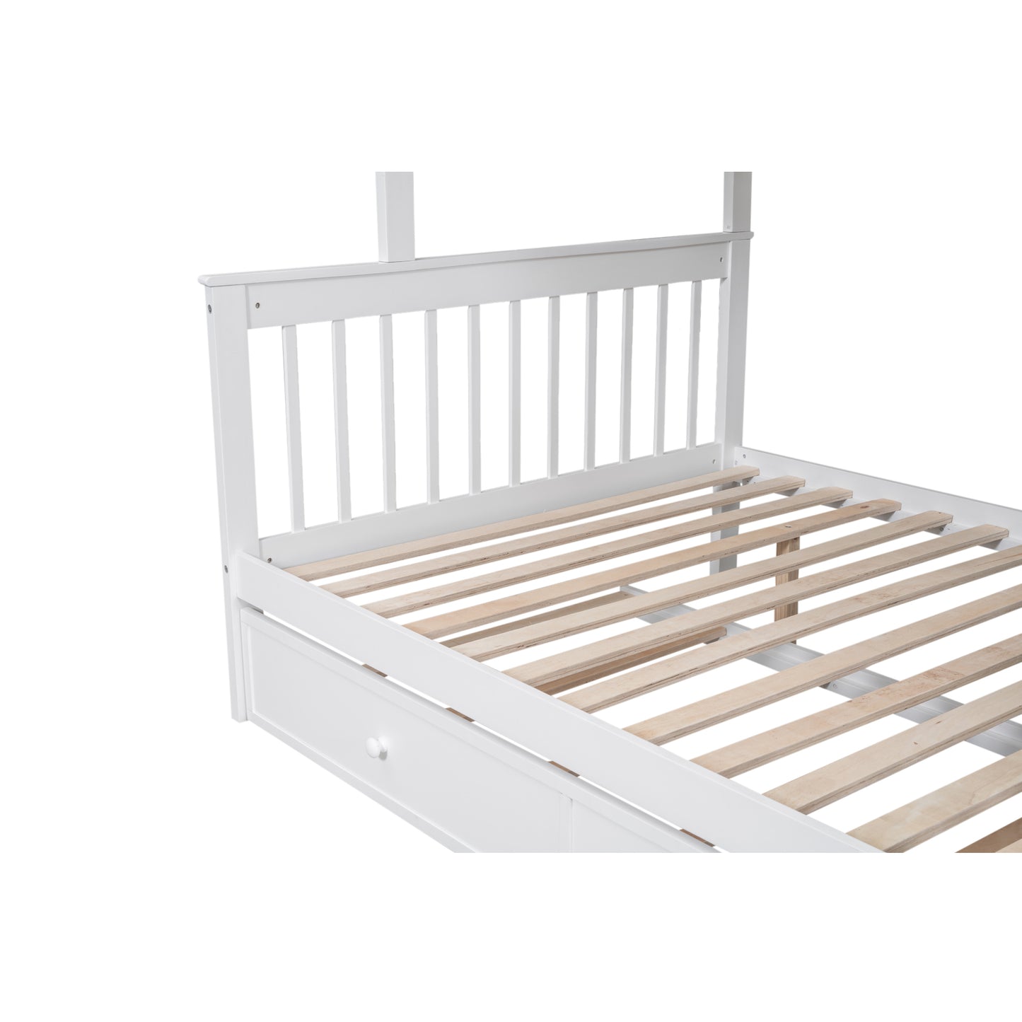 Staircase Bunk Bed with Trundle and Storage: Twin Over Full