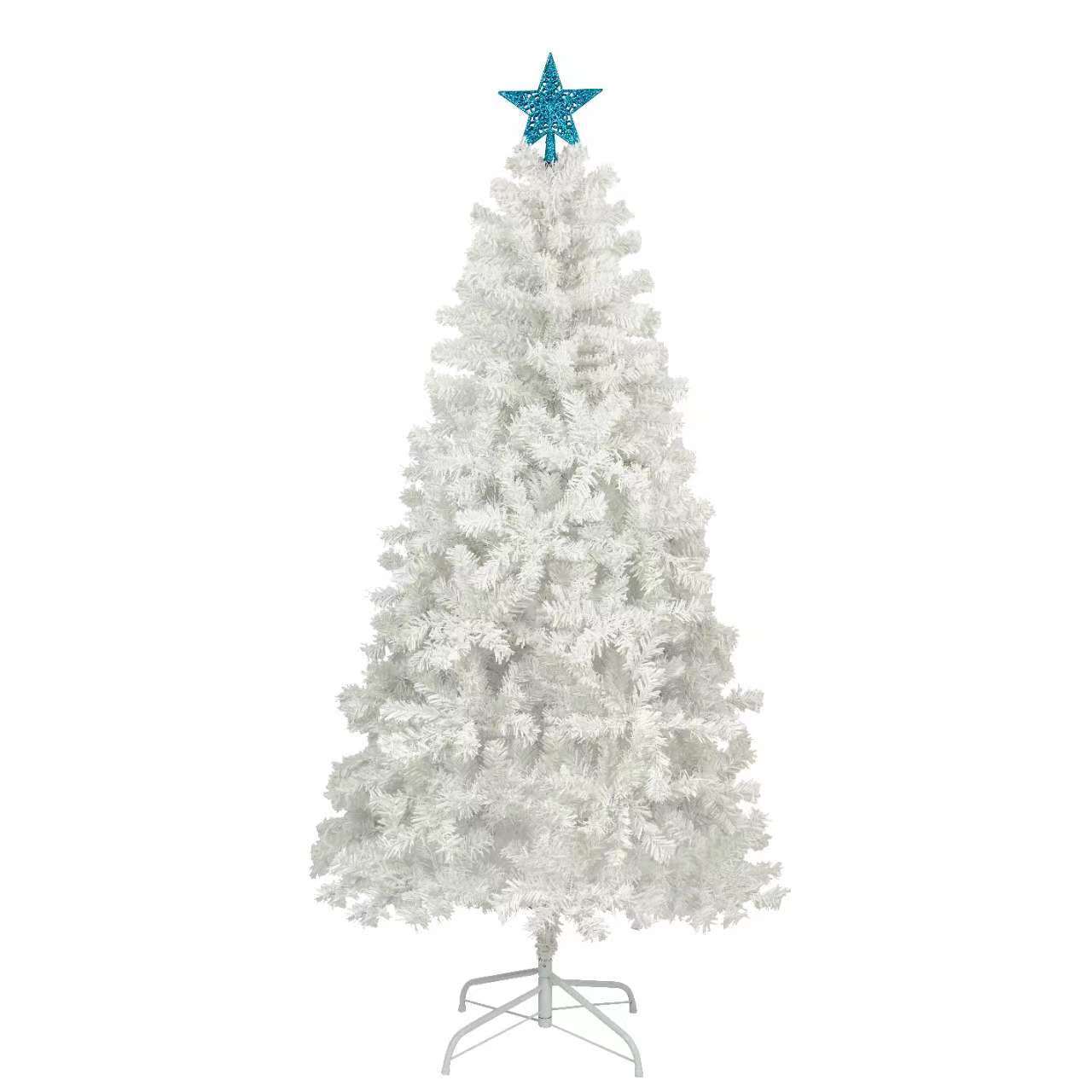 6ft Christmas Tree with 300 LED Lights and 600 Bendable Branches