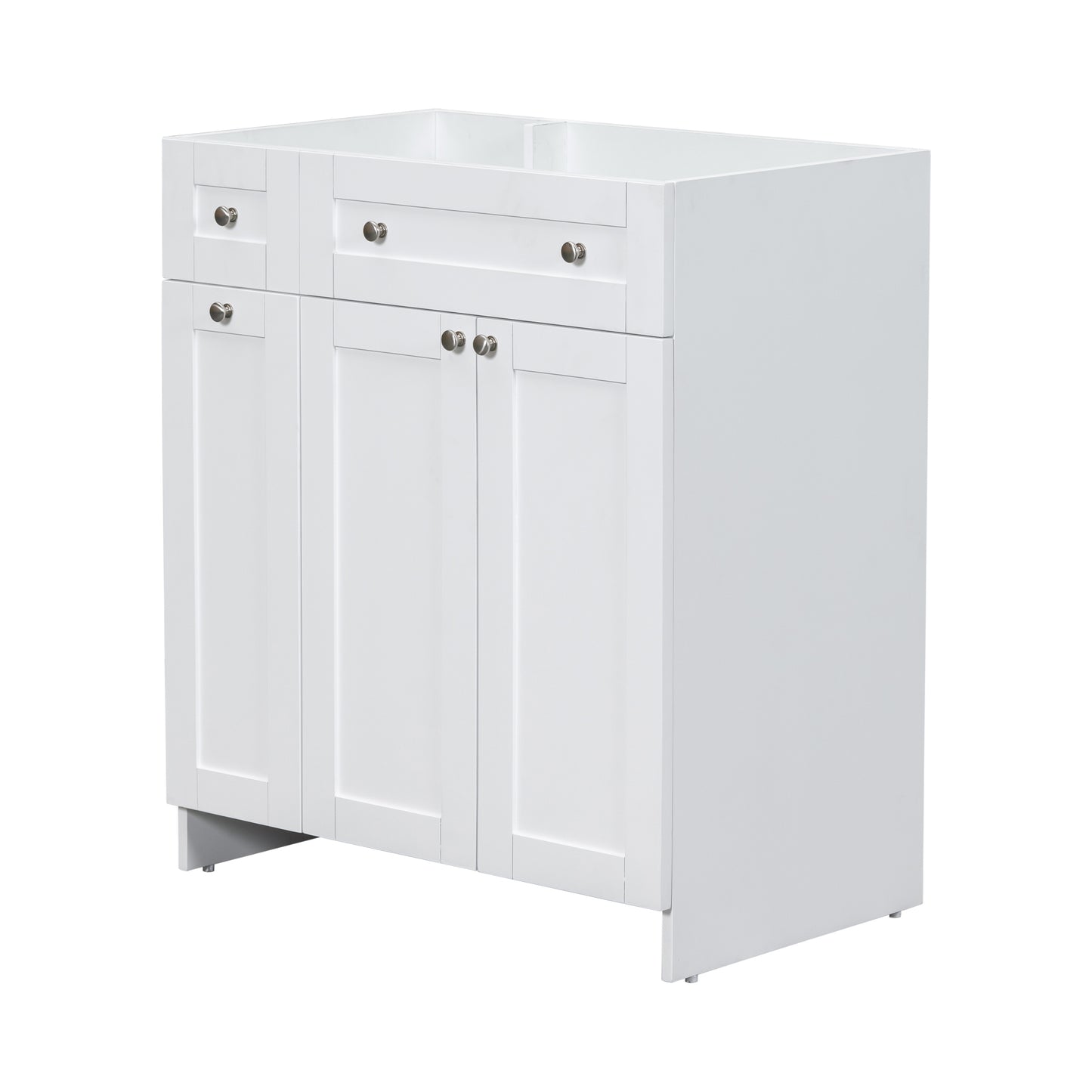 [Cabinet Only] 30" Bathroom Vanity-White(Sink not included)