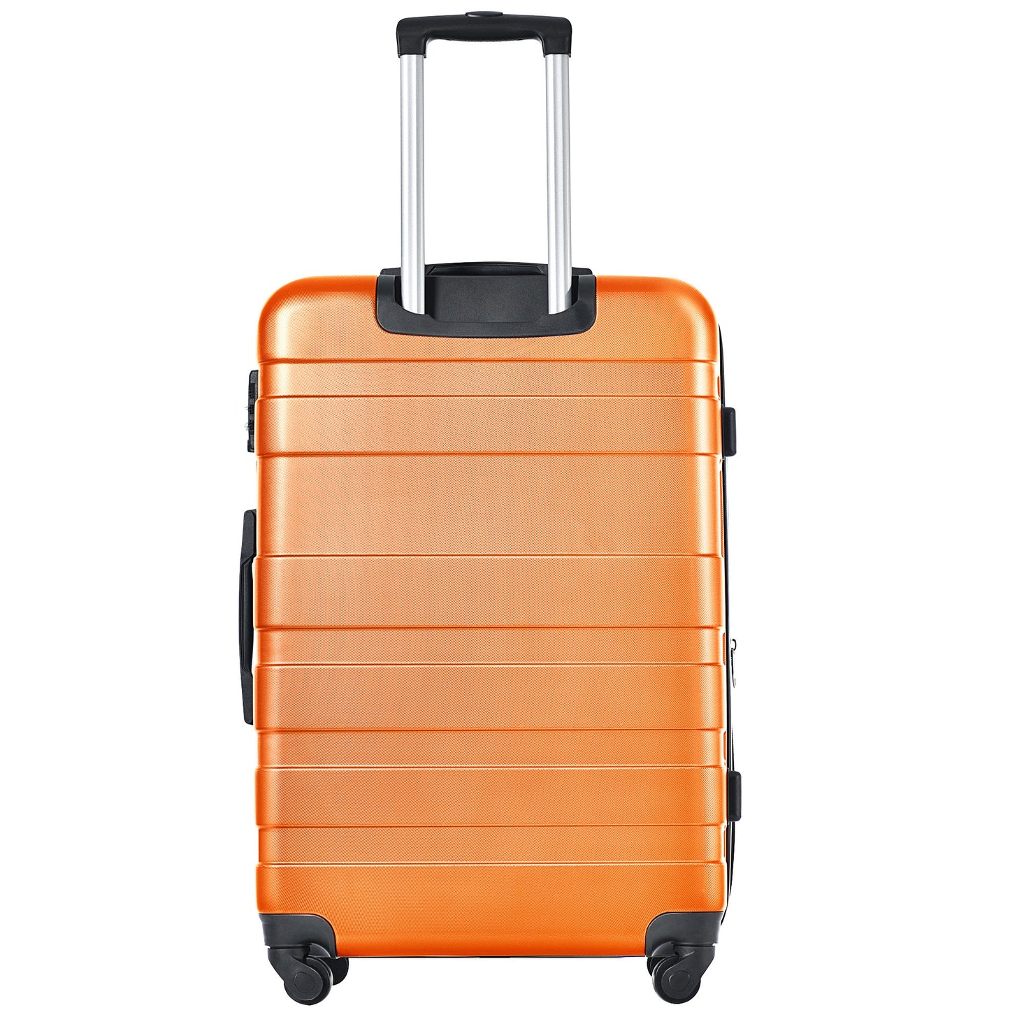 Luggage Sets New Model Expandable ABS Hardshell 3pcs Clearance Luggage Hardside Lightweight Durable Suitcase sets Spinner Wheels Suitcase with TSA Lock 20''24''28''(orange)