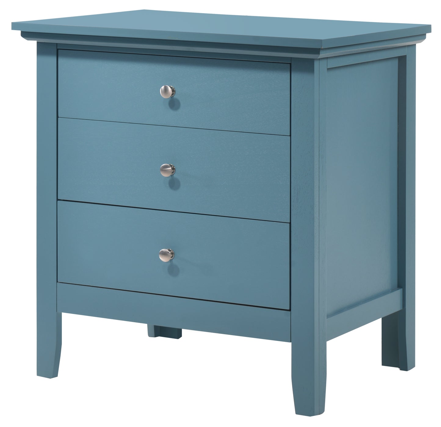 Hammond G5480-N 3 Drawer Nightstand , Teal