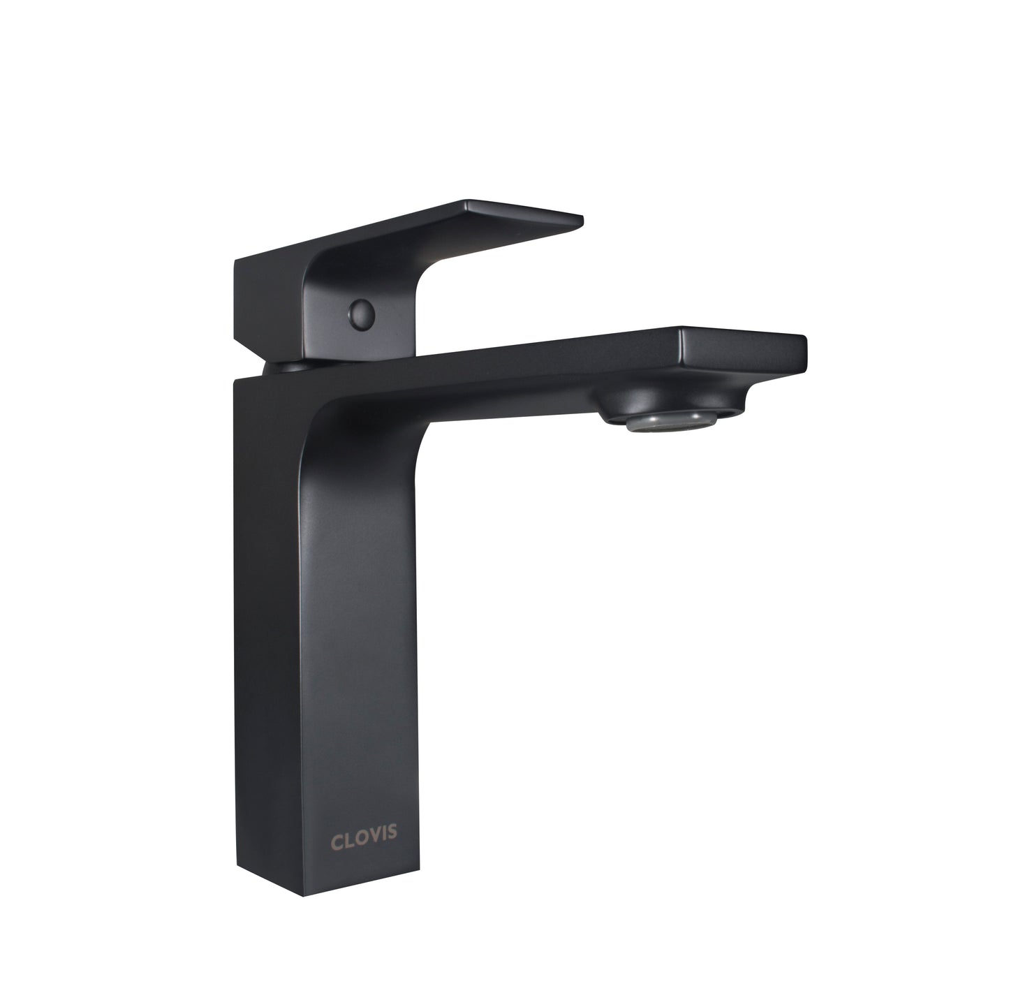 Elegant Matte Black Bathroom Faucet with Single Handle and Pop-Up Drain