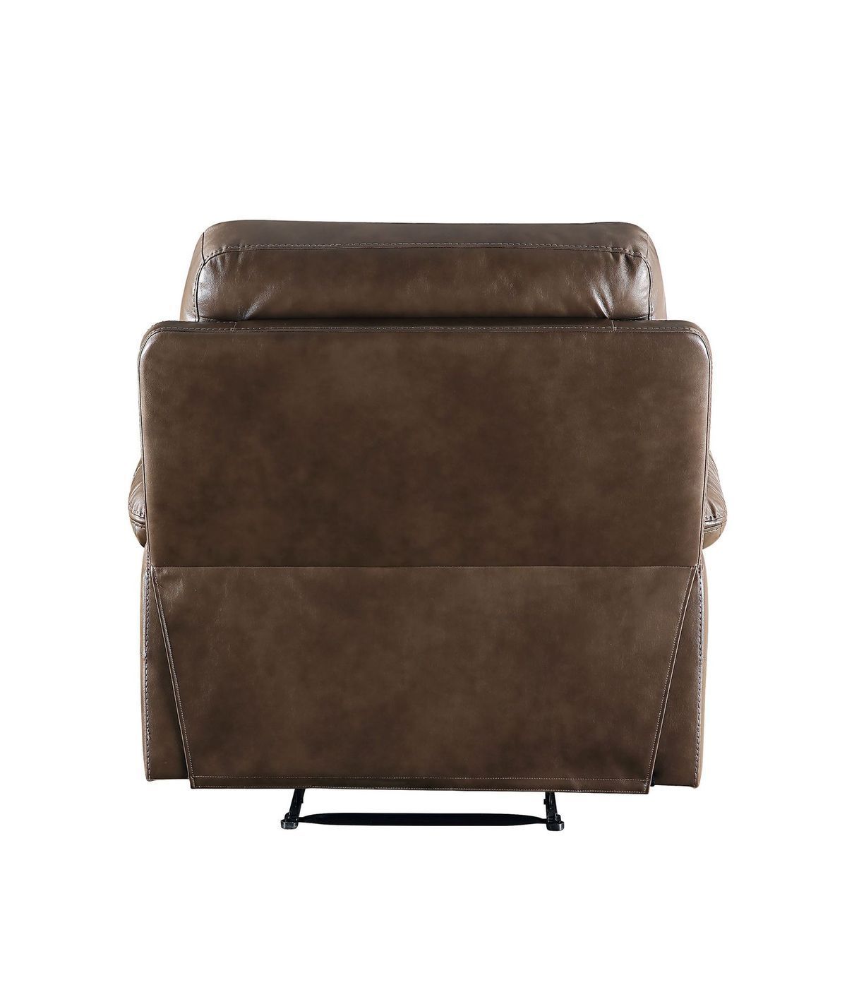 Aashi Brown Leather-Gel Match Recliner