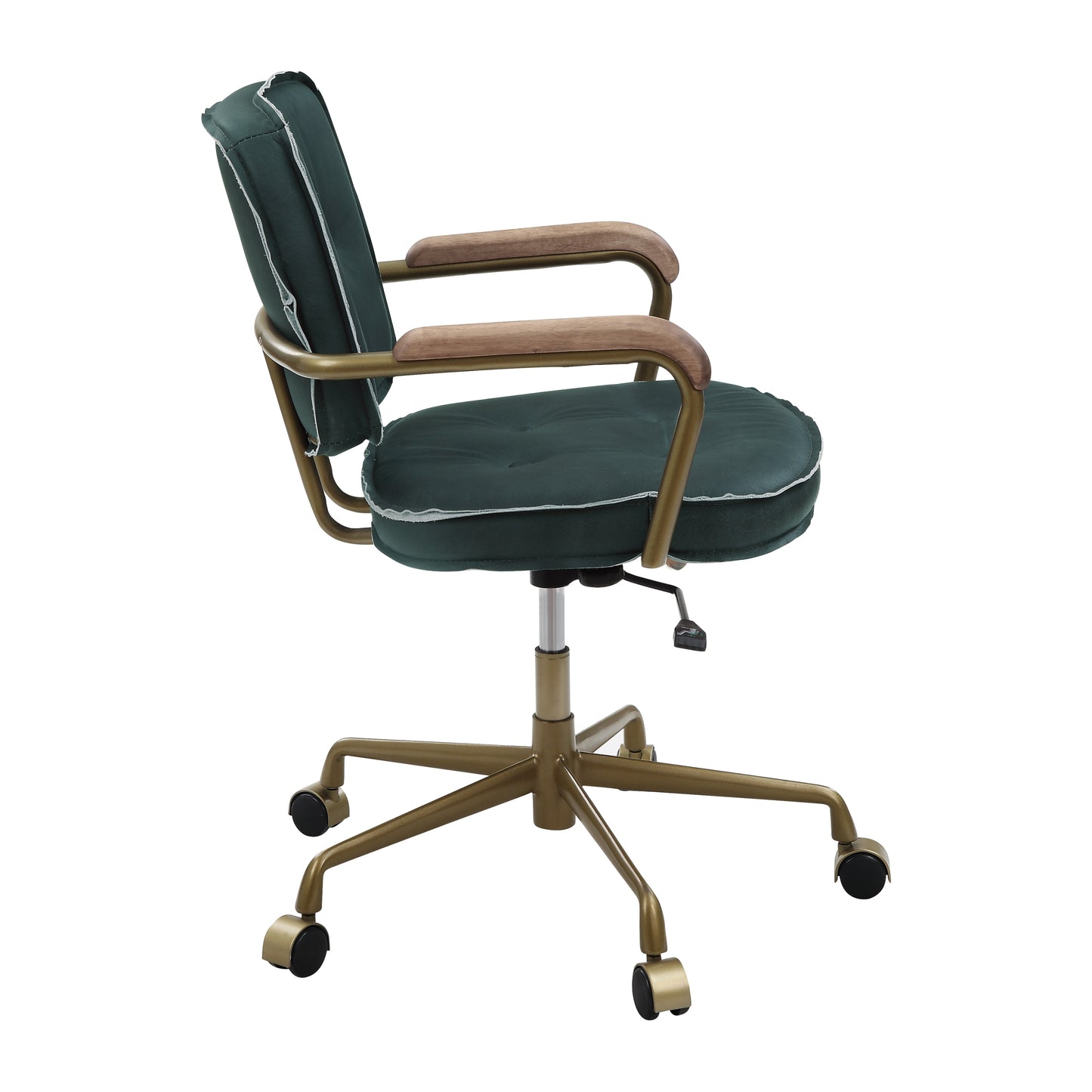 Siecross Office Chair, Emerald Green Leather 93171