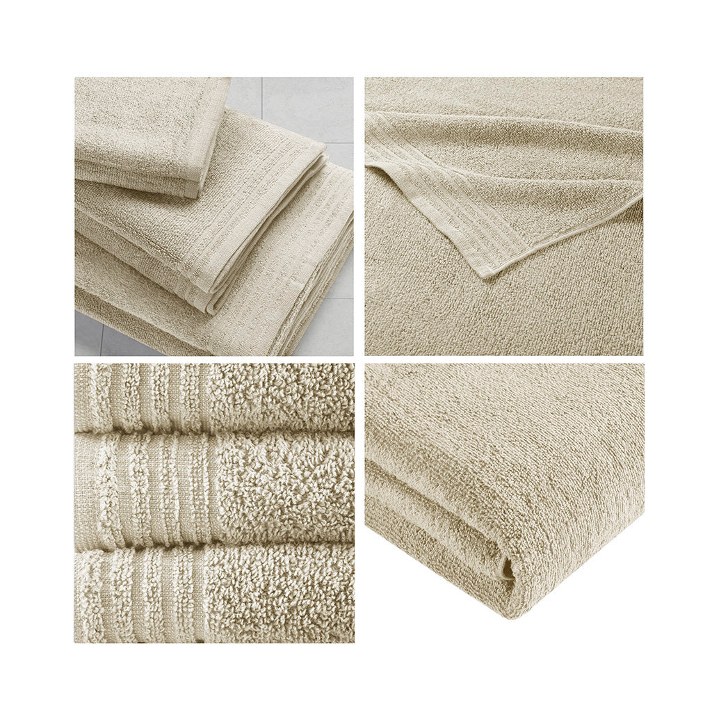 Quick-Dry 100% Cotton 12-Piece Bathroom Towel Bundle