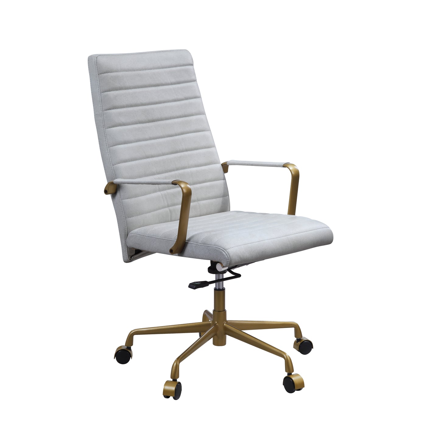 Duralo Office Chair in Vintage White Top Grain Leather 93168