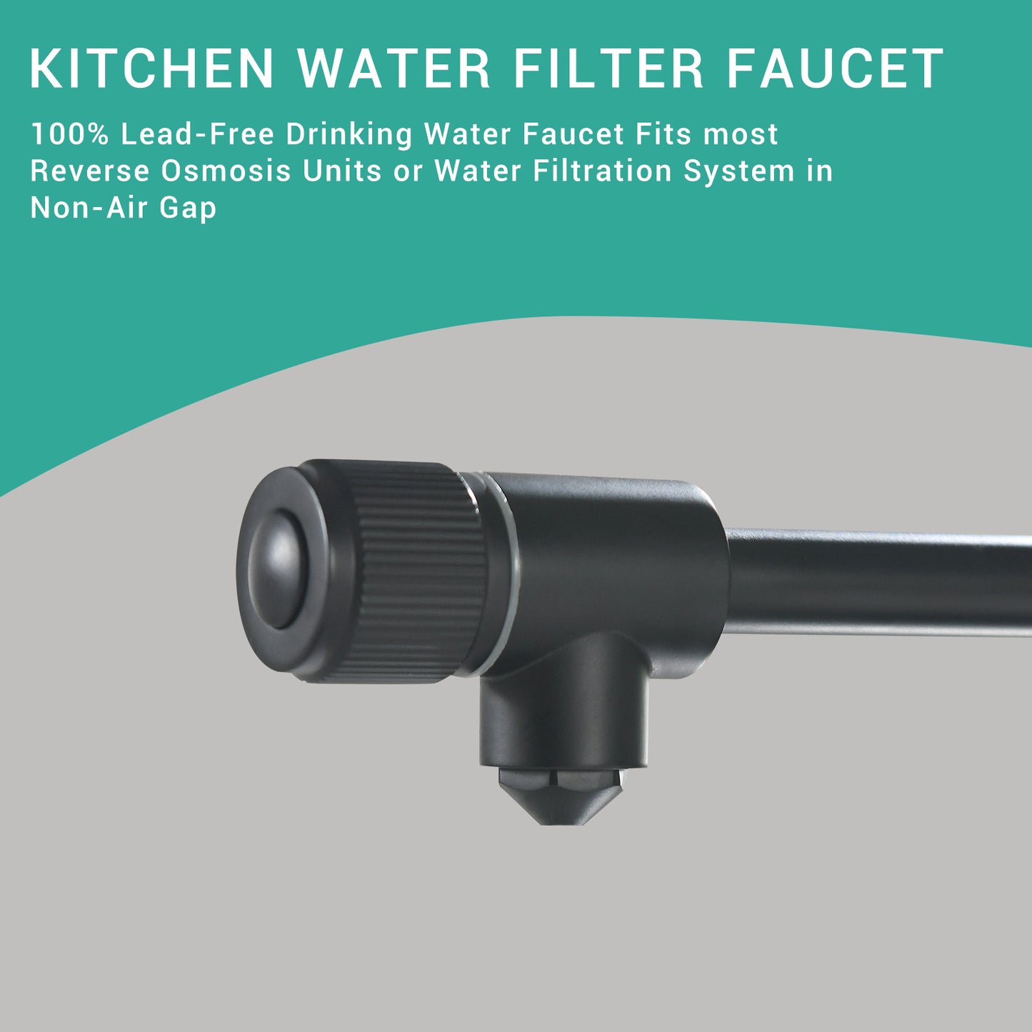 Purifier Kitchen Faucet Drinking Water Faucet, Pull Down Water Filter Kitchen Sink Faucets (Matte Black)