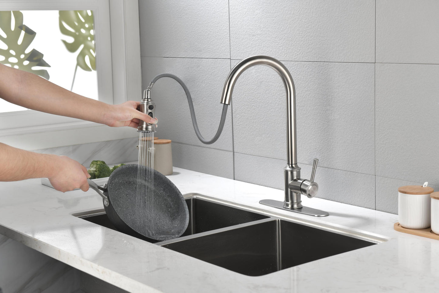 Touch Kitchen Faucet with Pull Down Sprayer