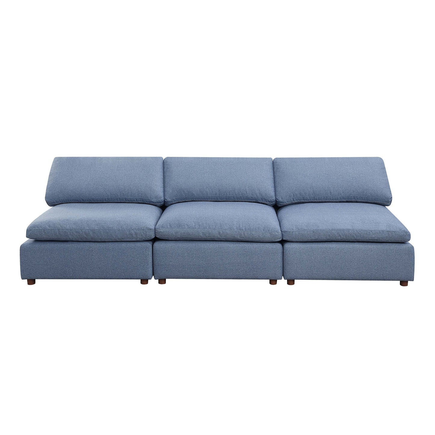 Blue Modern Modular Sectional Sofa Set with Customizable Design