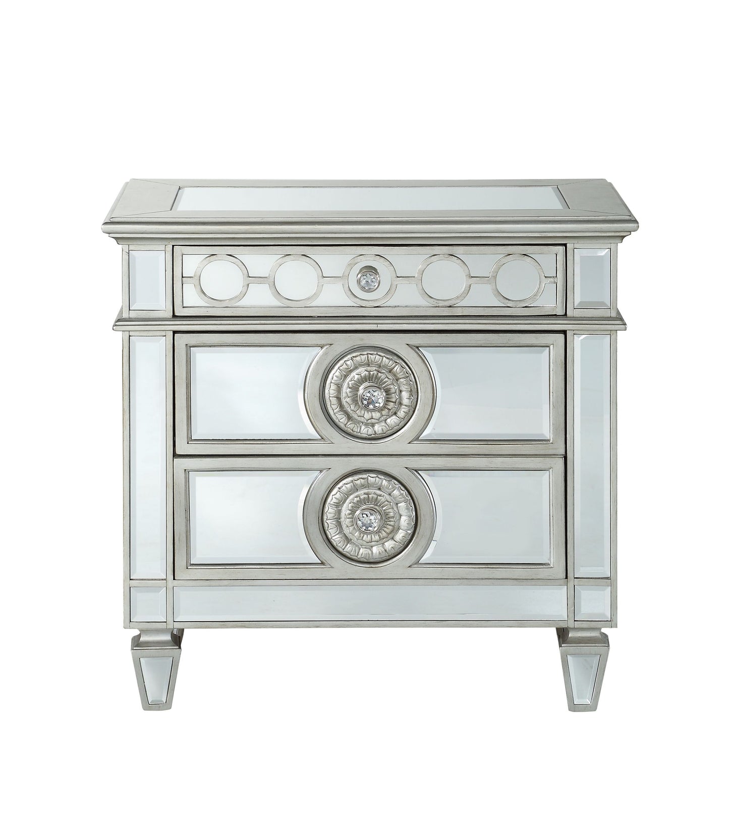 Varian Nightstand in Mirrored 26153