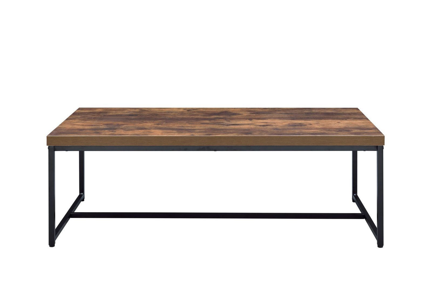 Weathered Oak and Black Bob Coffee Table - Industrial-Inspired Living Room Furniture