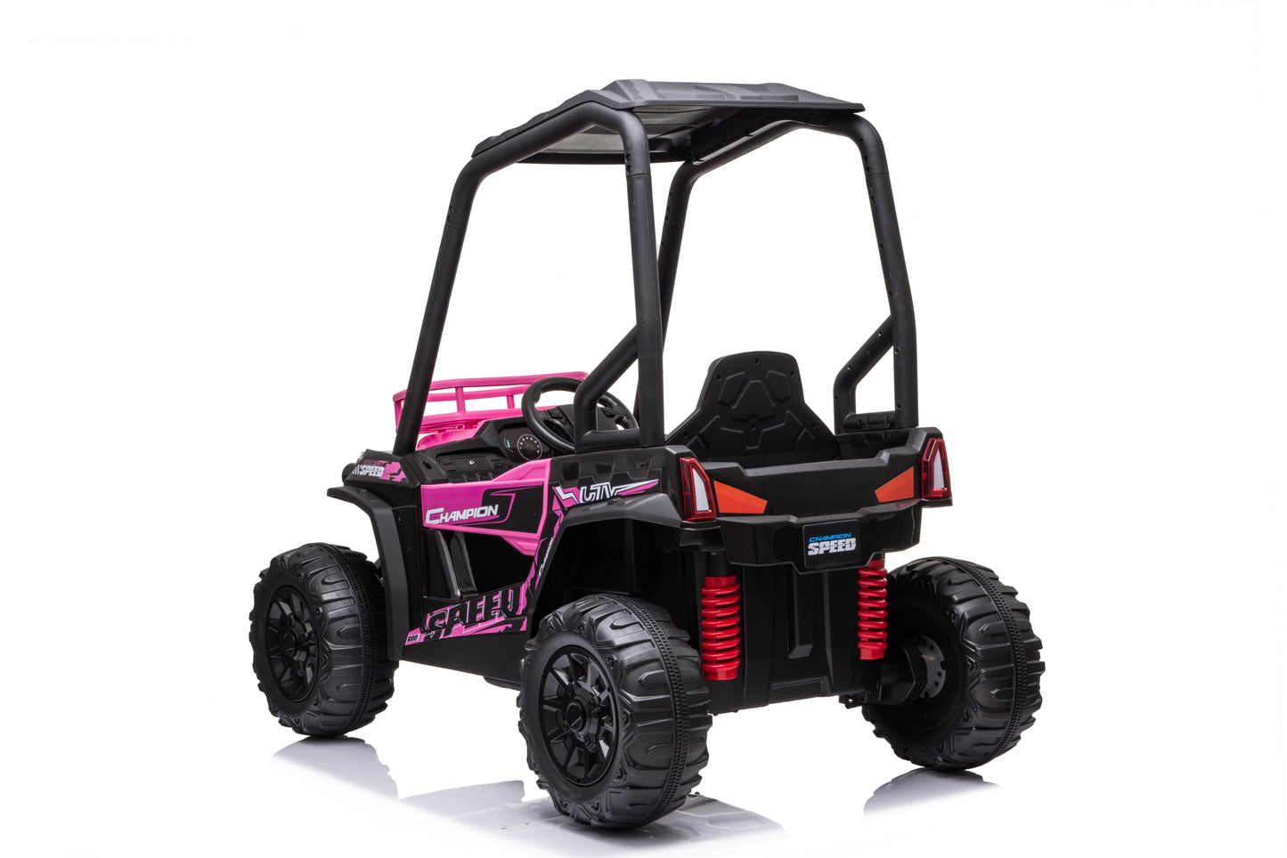 24V Electric Kid Ride On Car with Remote Control, Pink JS370 UTV Ride on Car for Kids