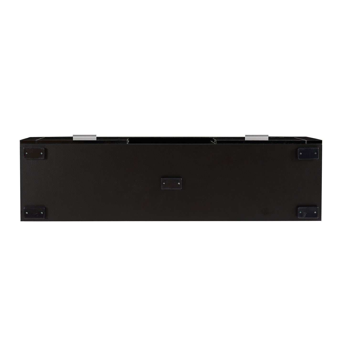 Modern Black TV Stand with LED Lights and High Gloss Front Cabinet - Versatile Assembly for Any Room - Black Color