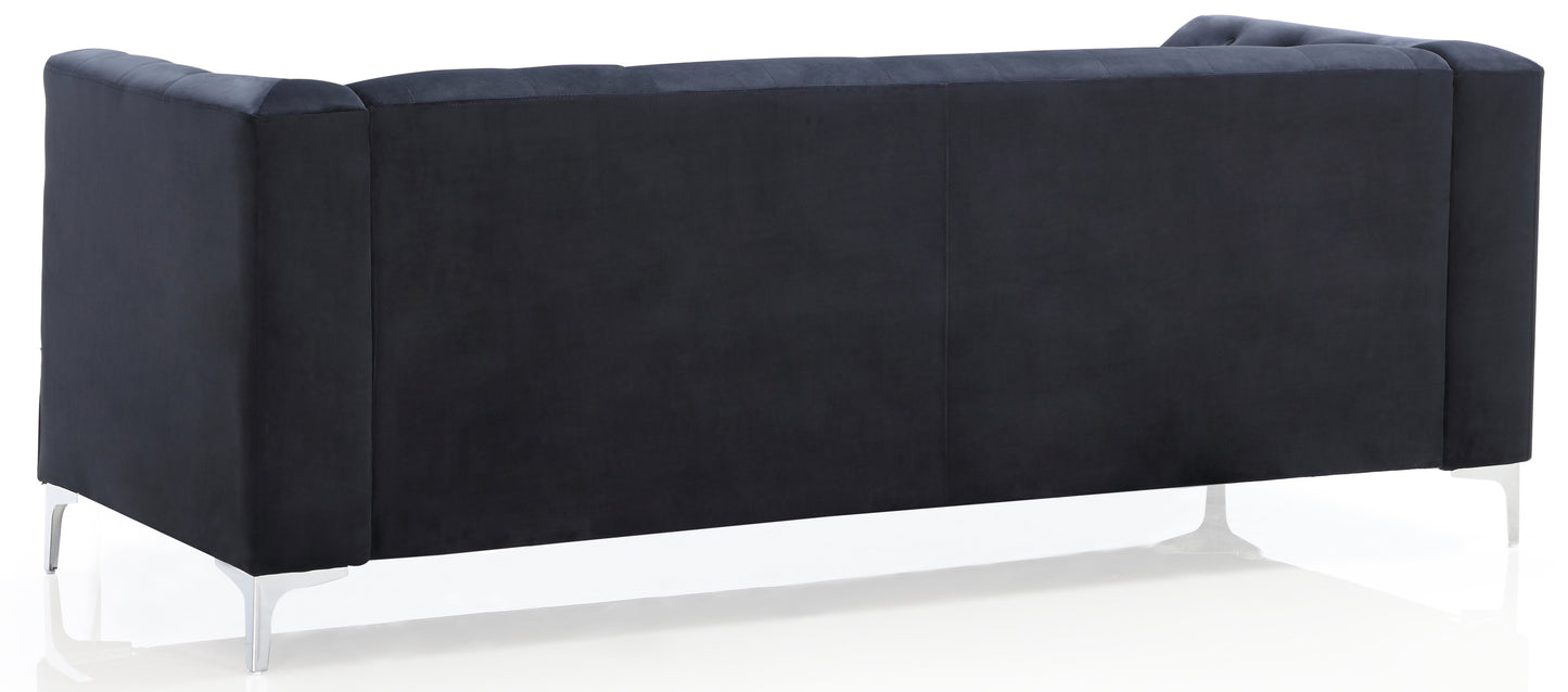 Pompano G893A-S Sofa ( 2 Boxes ) , BLACK