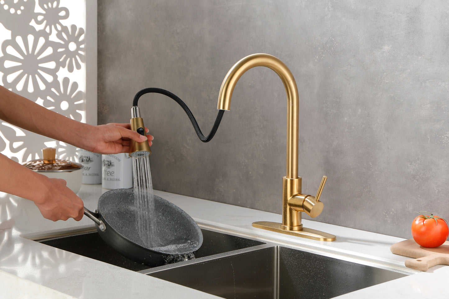 Kitchen Faucet with Pull Out Spraye