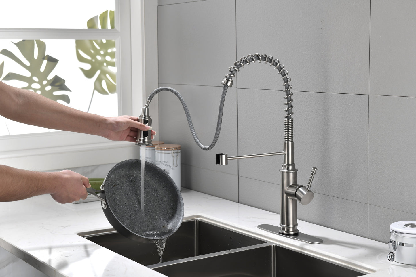 Touch Kitchen Faucet with Pull Down Sprayer