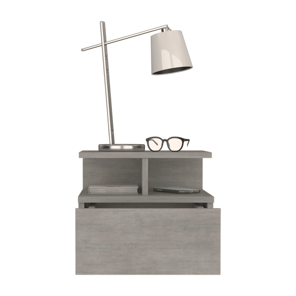 Nightstand Floating Flopini, Bedroom, Concrete Gray