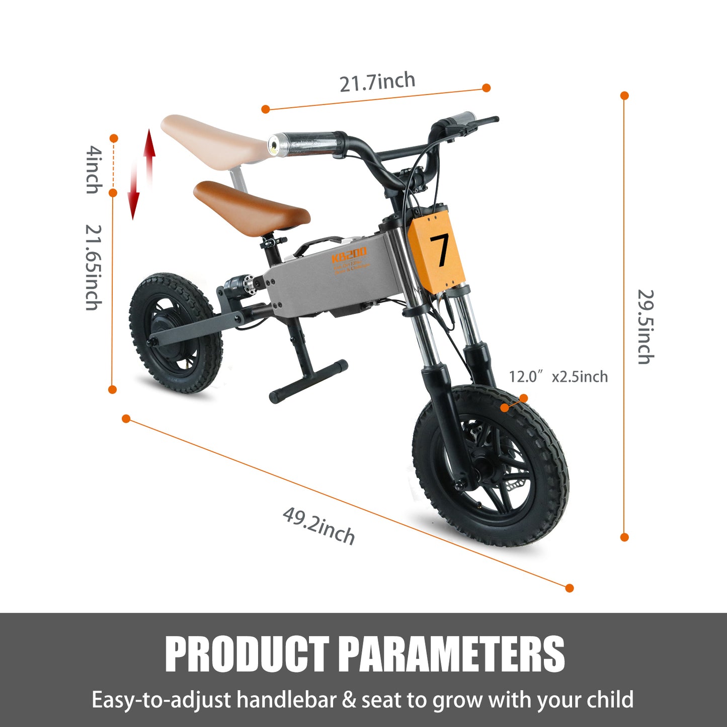 Adventure-Ready Off-Road Electric Bike for Young Explorers