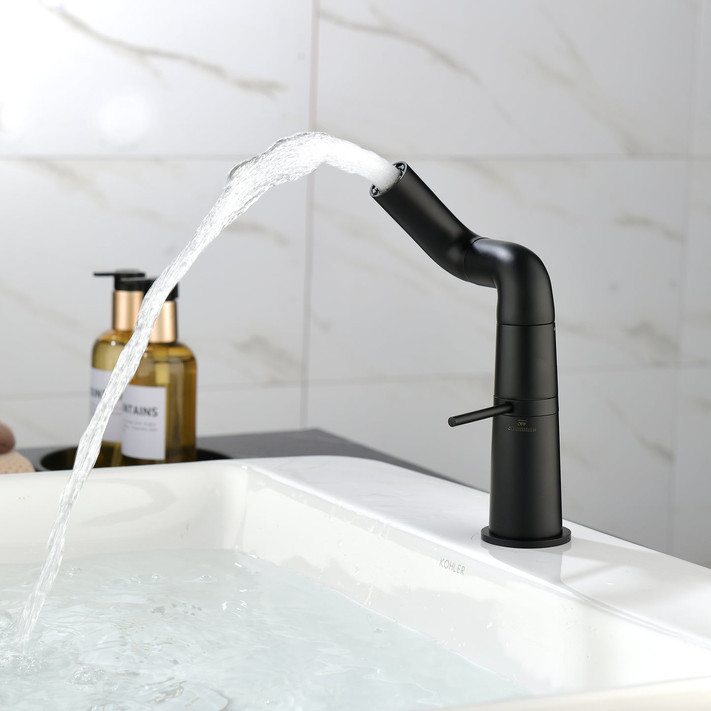 Stylish Matte Black Bathroom Faucet