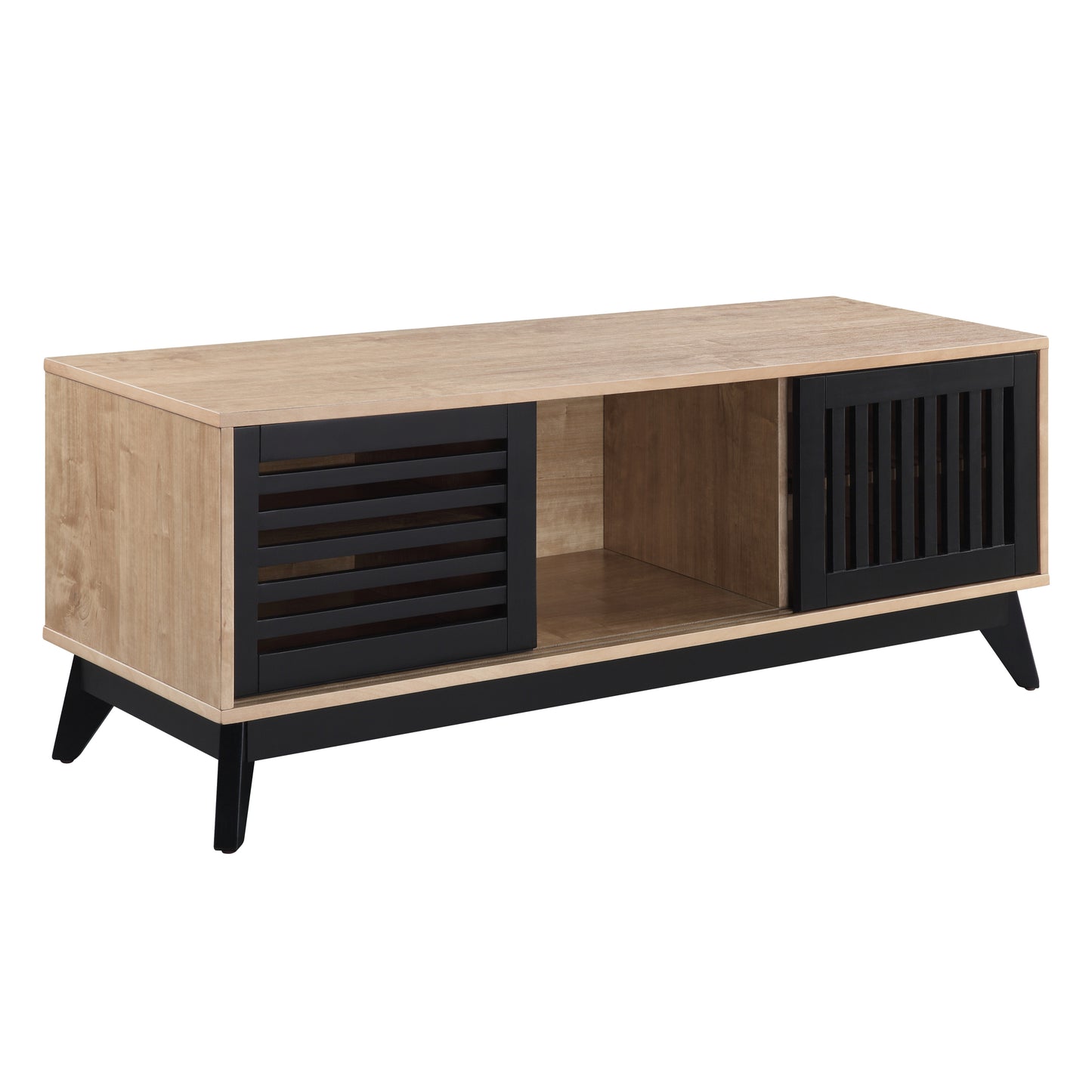 Elegant Oak and Espresso TV Stand LV00858