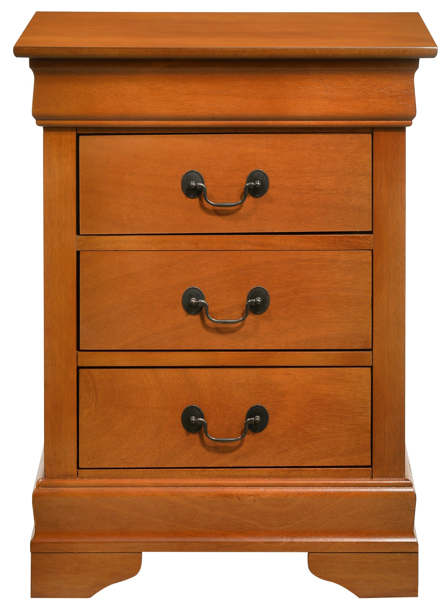 Louis Phillipe G3160-3N 3 Drawer Nightstand , Oak