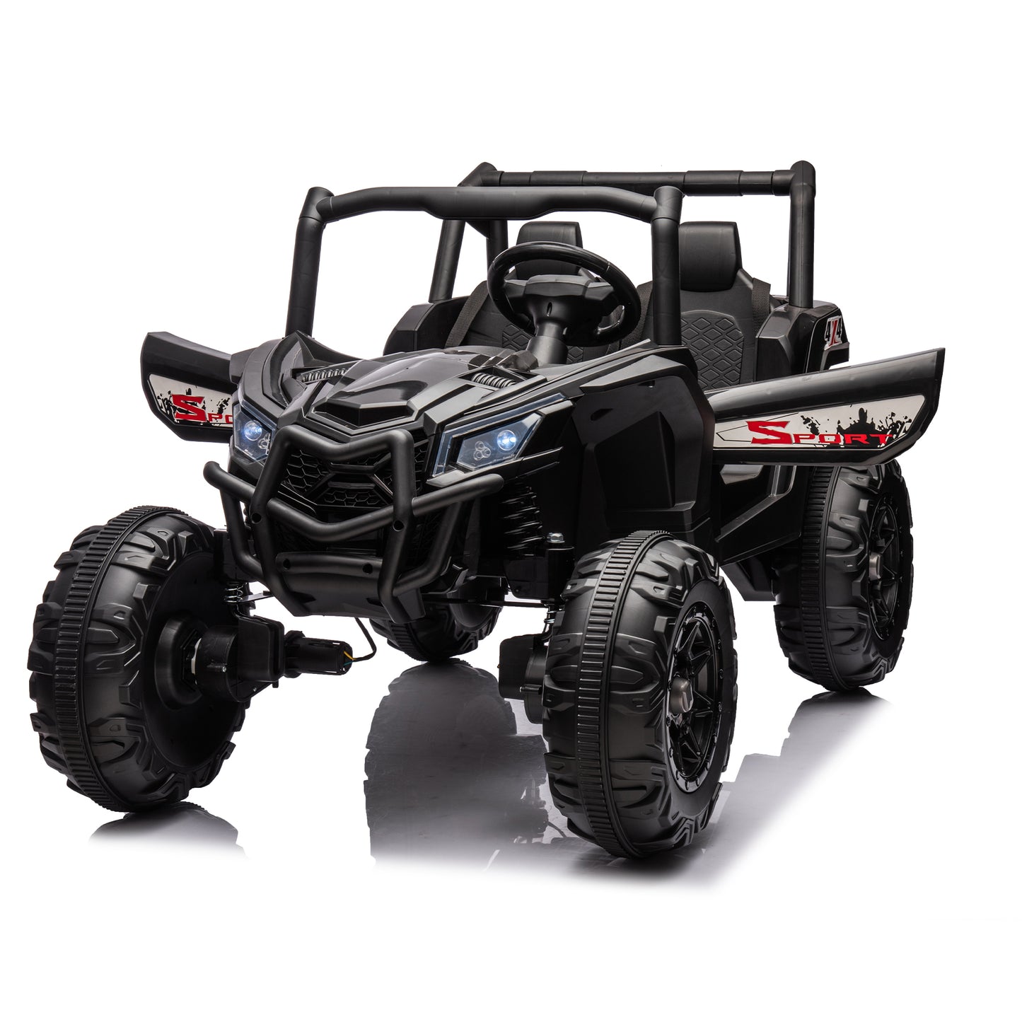 Ultimate Adventure 24V Ride-On UTV Car for Two Kids with Remote Control and Safety Belts