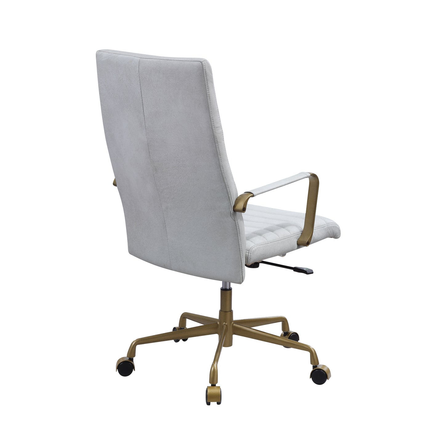 Duralo Office Chair in Vintage White Top Grain Leather 93168