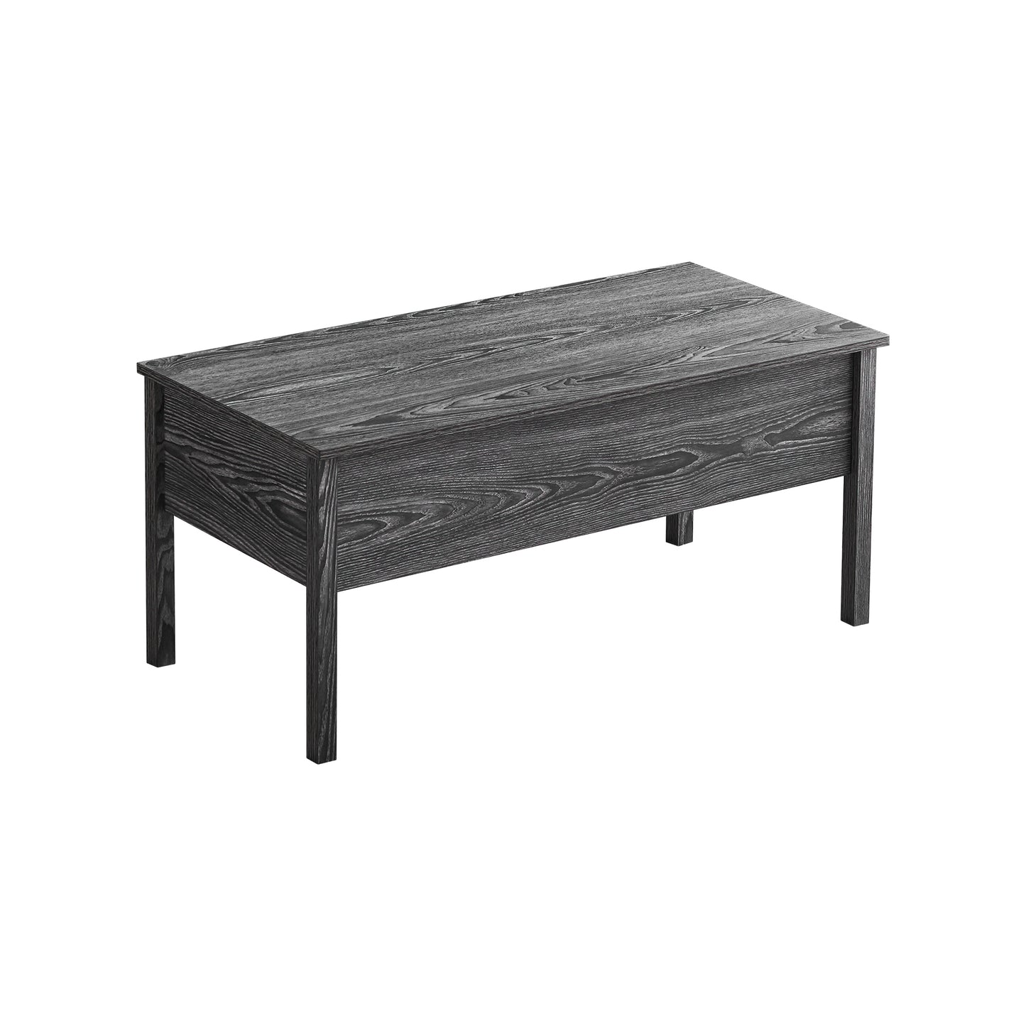 MDF Lift-Top Coffee Table in Dark Grey Oak Finish with Storage - Versatile Living Room Addition