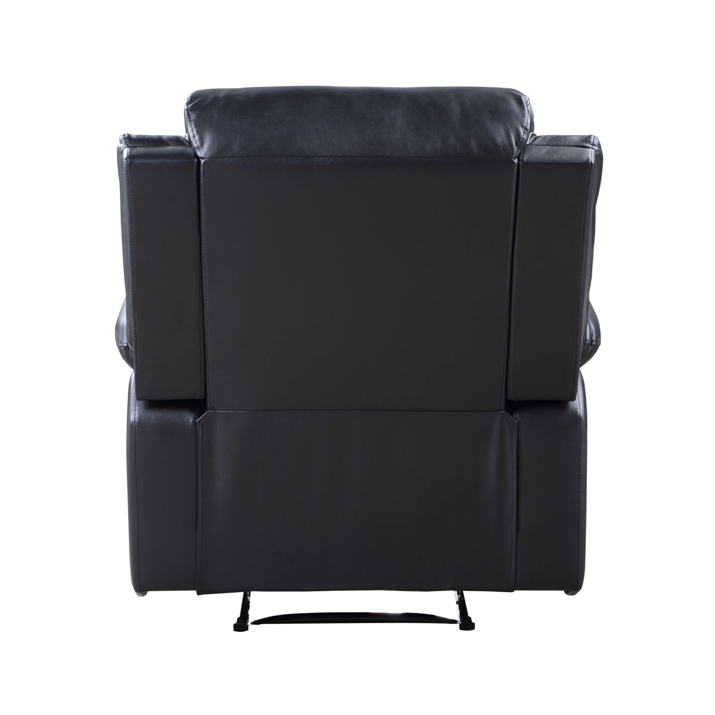 Eilbra Power Recliner in Smooth Faux Leather - Black, Adjustable Seating