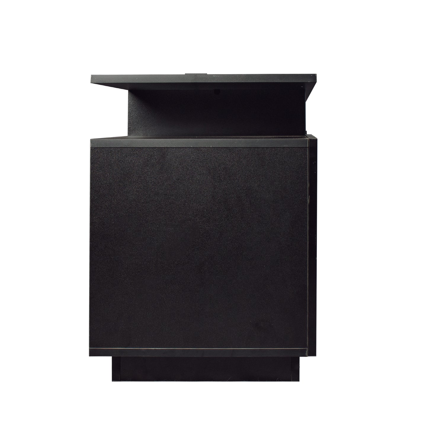 Black LED TV Stand with Storage Cabinets for 80 Inch TV - Modern Entertainment Center