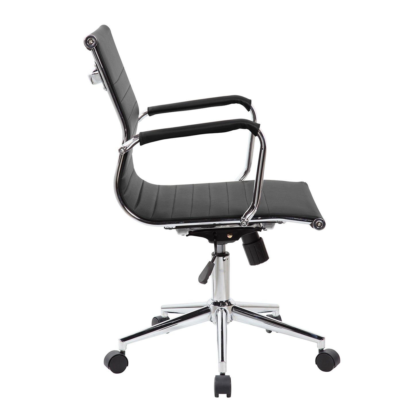 Modern Medium Back Executive Office Chair, Black