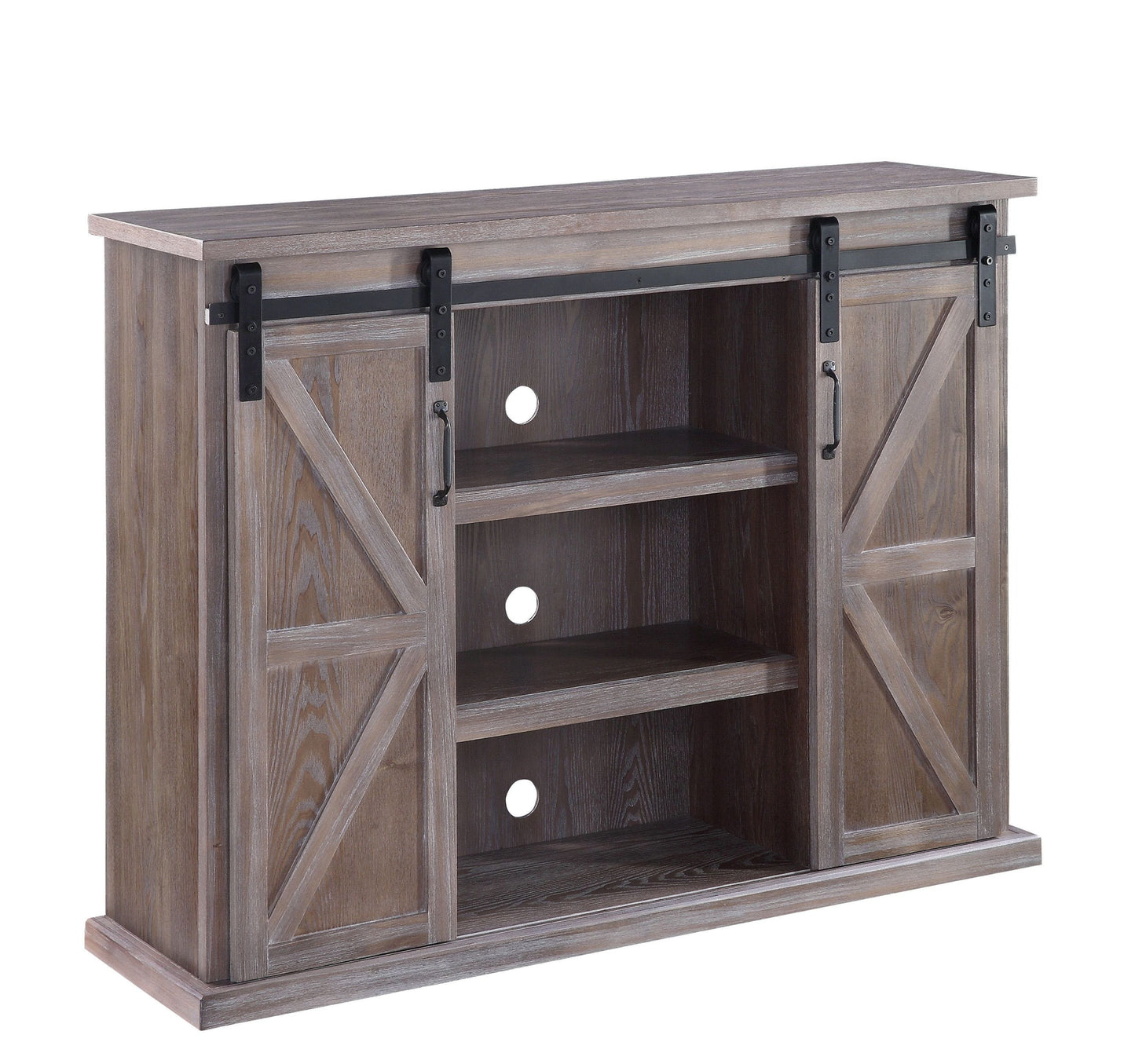 Orabella Farmhouse TV Stand, Rustic Natural 91614