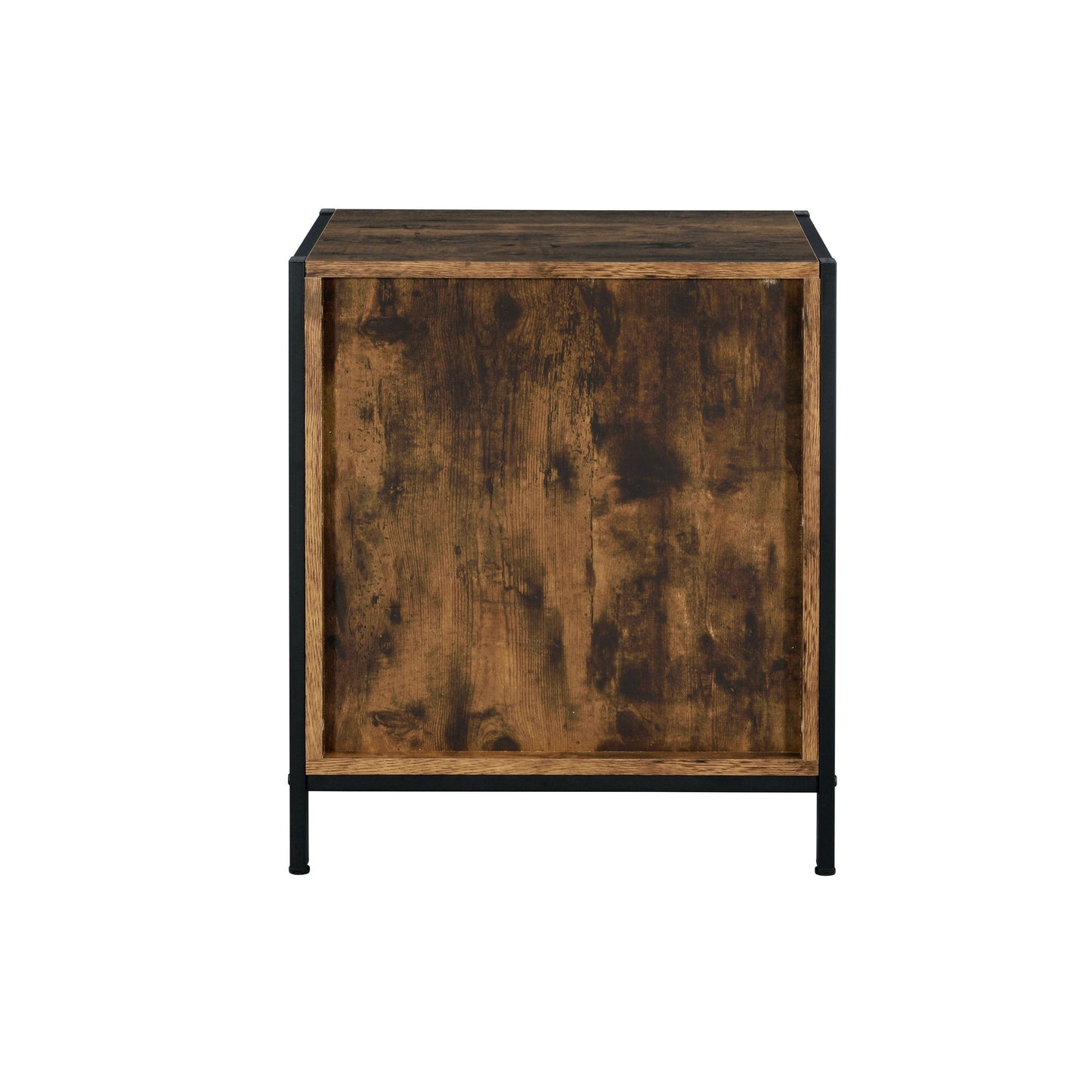 Juvanth Nightstand in Rustic Oak & Black Finish 24263