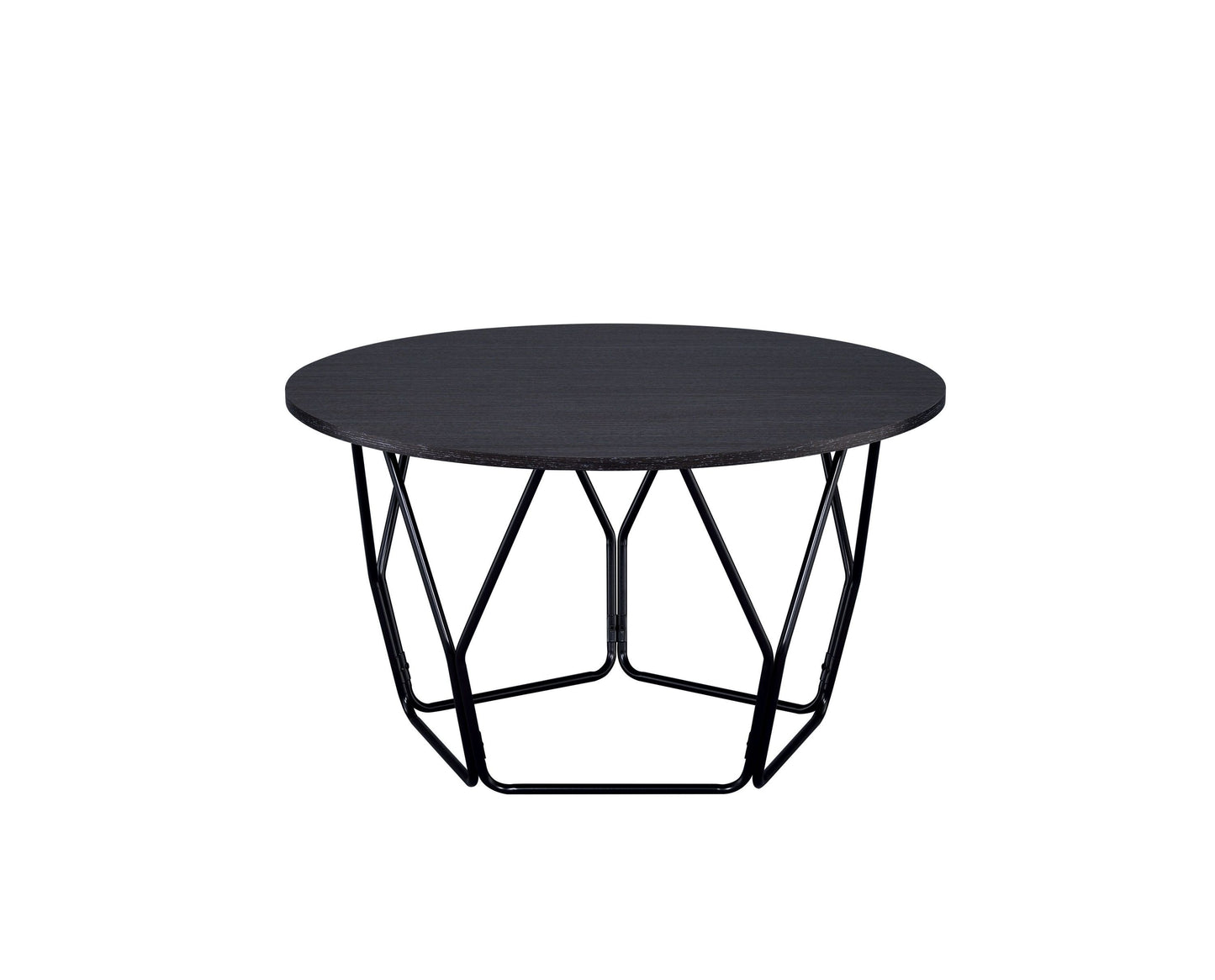 Sytira Coffee Table: Espresso & Black Drum Style