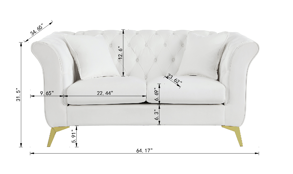 Chesterfield sofa ,Stanford sofa ,  high quality Chesterfield sofa ,White color , tufted and wrinkled fabric  sofa;contemporary Stanford sofa .loverseater; tufted sofa with scroll  arm and scroll back