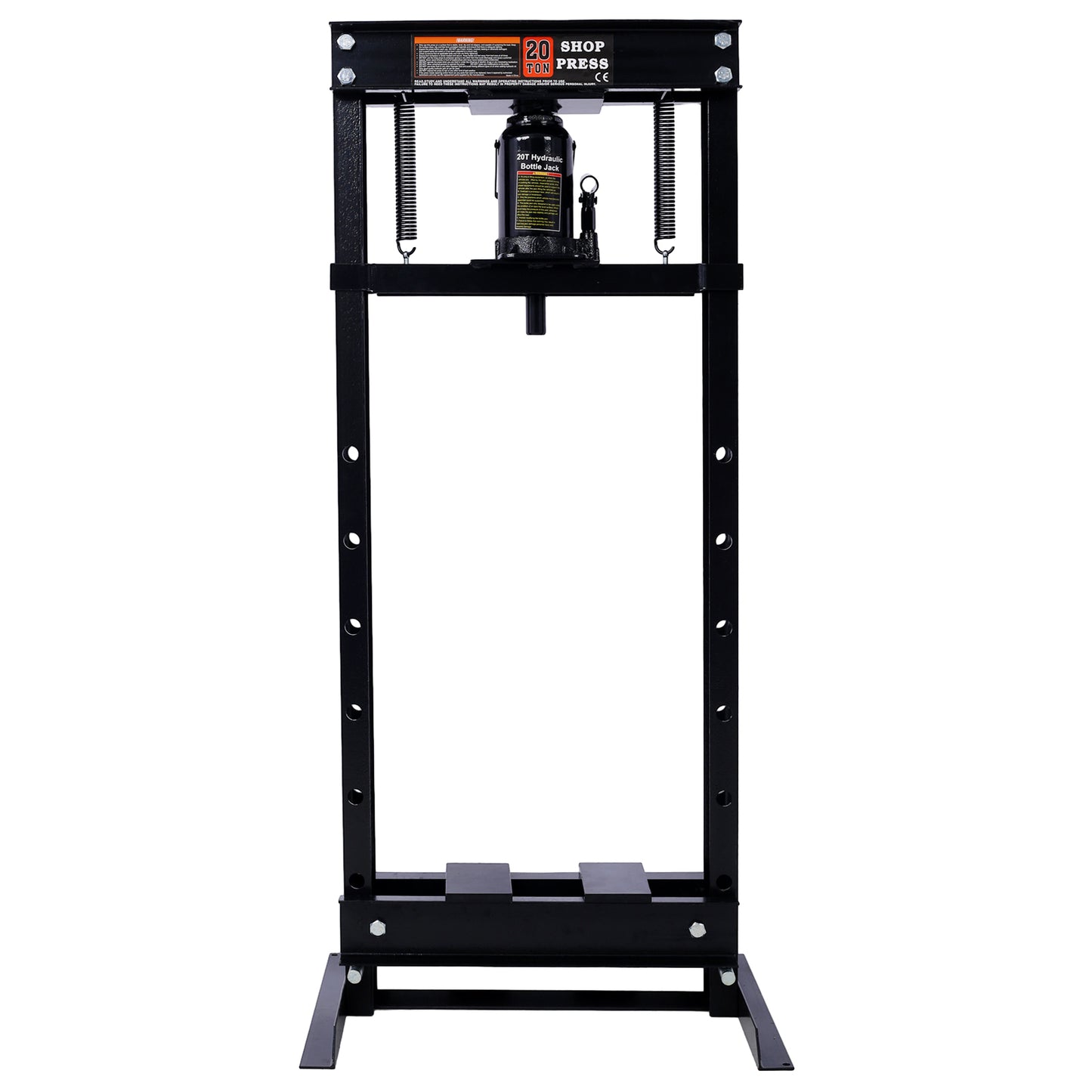 20 Ton Bottle Jack Shop Press, Bend, Straighten, or Press Parts, Install Bearings, U-Joints, Bushings, Ball Joints, and Pulleys,black