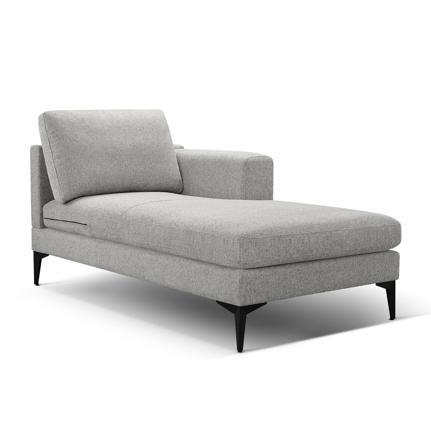 L Shape Modern Sectional L Shape Couch Sofa with Reversible Chaise and Armless 2 Seater Loveseat , 2 Piece Free Combination Sectional Couch with Left or Right Arm Facing Chaise, Texture Gray