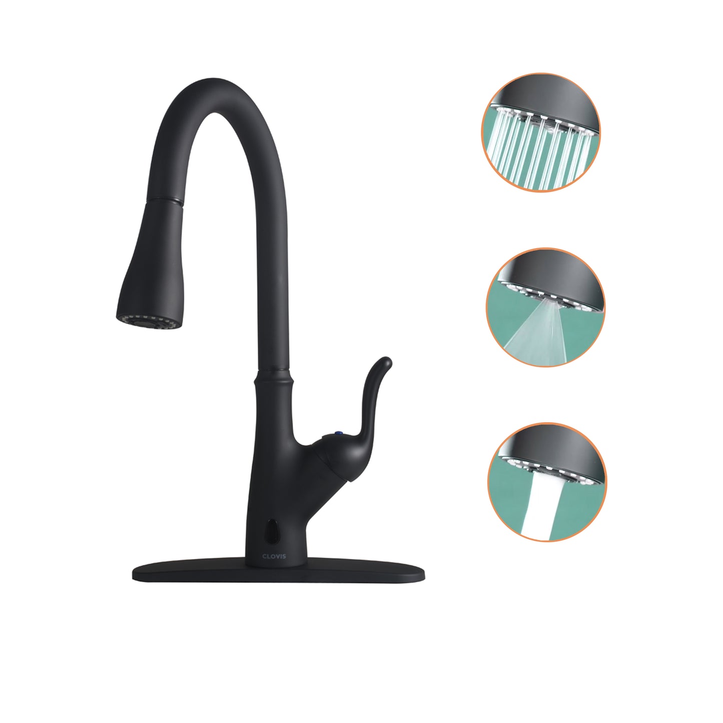 Pull Down Touchless Single Handle Kitchen Faucet