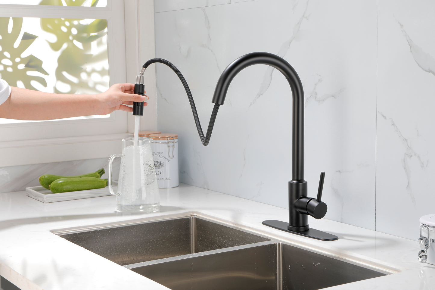 Touch Kitchen Faucet with Pull Down Sprayer